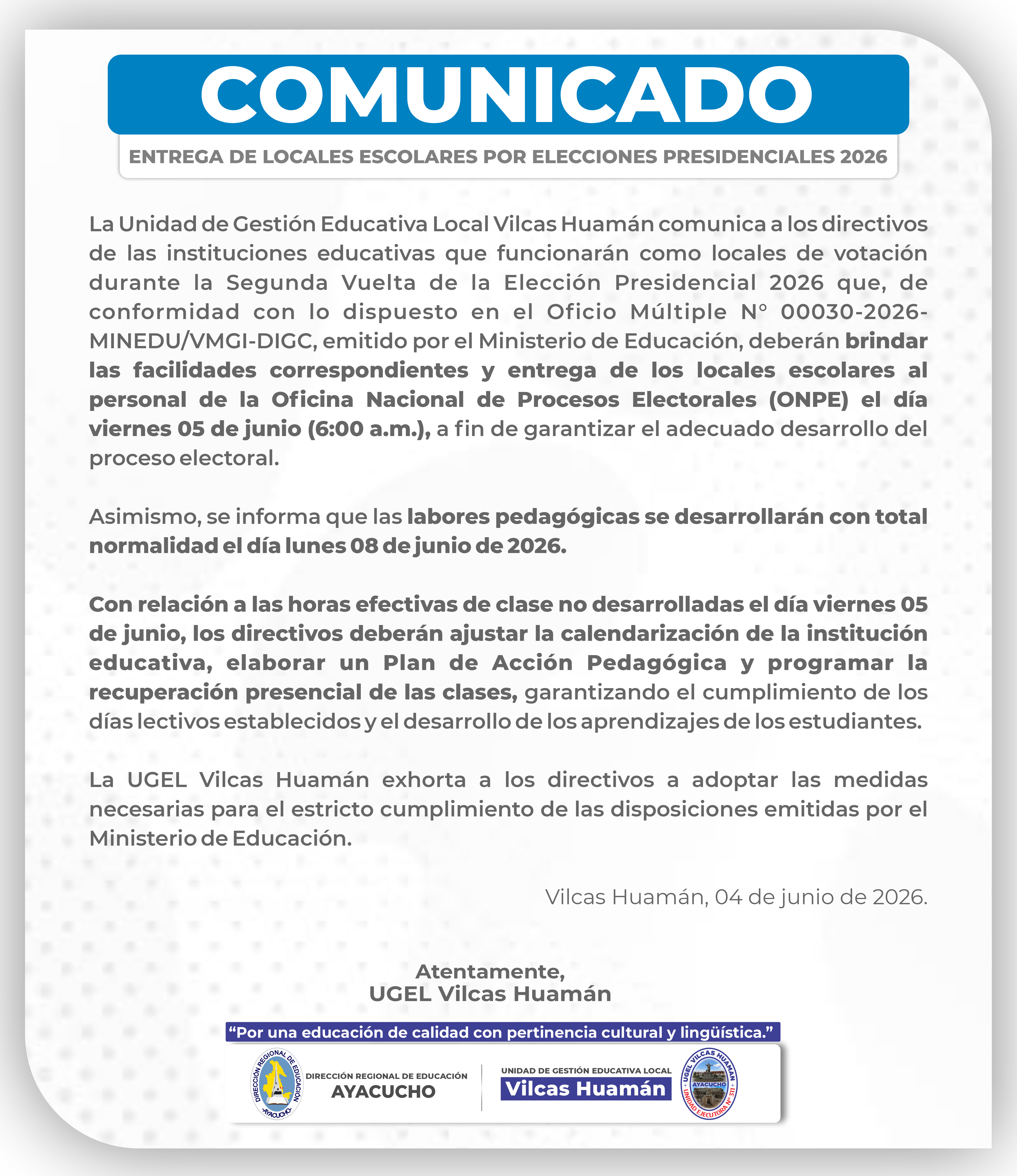 Comunicado